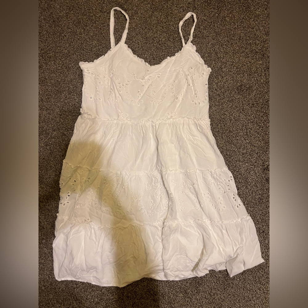 White Lace Mini Dress